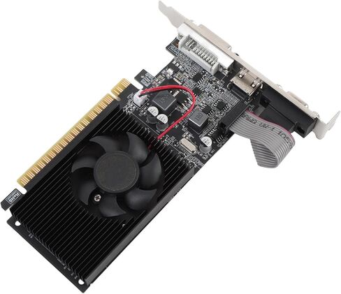 بطاقة رسومات GT610، بطاقة فيديو للألعاب DDR3 64bit PCI Express X16 سعة 2 جيجابايت مع DVI وVGA وواجهة الوسائط المتعددة عالية الدقة لسطح المكتب in Saudi Arabia