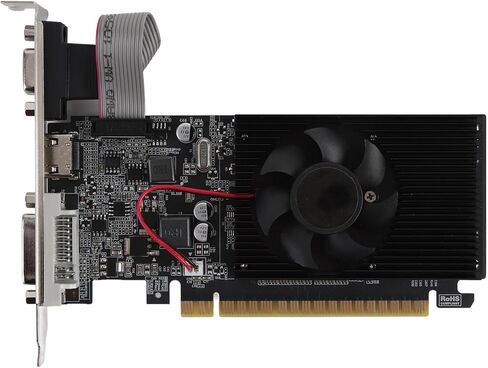 بطاقة رسومات GT610، بطاقة فيديو للألعاب DDR3 64bit PCI Express X16 سعة 2 جيجابايت مع DVI وVGA وواجهة الوسائط المتعددة عالية الدقة لسطح المكتب in Saudi Arabia