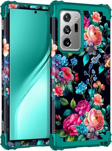 Rancase for Galaxy S25 Case,Three Layer Heavy Duty Shockproof Protection Hard Plastic Bumper +Soft Silicone Rubber Protective Case for Samsung Galaxy S25,Glow in The Dark-Purple in Saudi Arabia