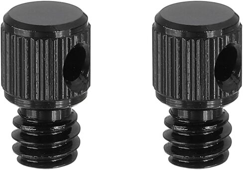 PATIKIL Camera Neck Strap Screw Holder 1/4", 2Pcs Aluminum Alloy Camera Fixing Screw for Wrist Strap Sling Tripod DSLR, Silver in Saudi Arabia