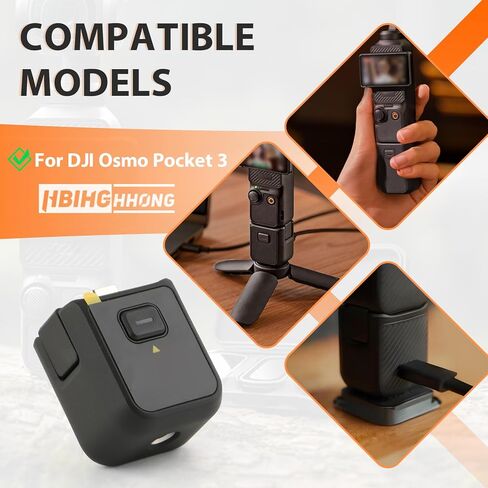 1/4" Threaded Handle for DJI Osmo Pocket 3 Handle Holder Replacement for DJI OSMO Pocket 3 Tripod Adapter Mount Handheld Camera Extension Bracket Accessories in Saudi Arabia