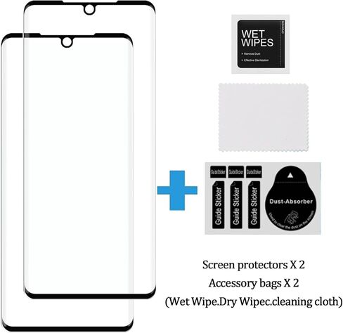 [2 Pack] Full Coverage Tempered Glass Screen Protector for LG Velvet 5G/LG G9, Easy to Install, [3D Curved] [HD Anti-Scratch ] [No-Bubble ] Screen Protector Compatible LG Velvet 5G/LG G9 in Saudi Arabia