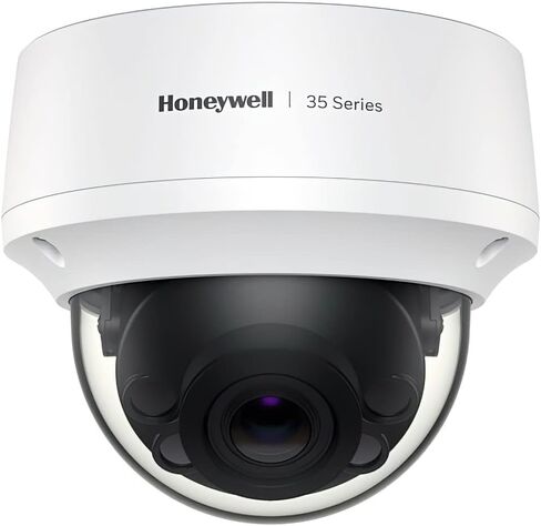 كاميرا Honeywell HC35W48R2 35 Series 8MP IR MFZ WDR IP Dome، بيضاء، عدسة 2.7-13.5 مم، كاميرا من نوع الشبكة، مستشعر CMOS، تنسيق تسجيل 4K، تكبير بصري 5X in Kuwait