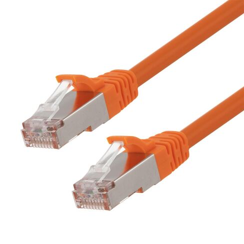 كابل تصحيح NavePoint Ethernet CAT6، F/UTP، 26AWG، 1 قدم، 5 حزم، برتقالي in Saudi Arabia