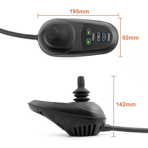 24V Dual Drive Brushed Motor Joystick Controller Forward Reverse Max Current 45A for Indoor Electric Wheelchair Bike in Saudi Arabia