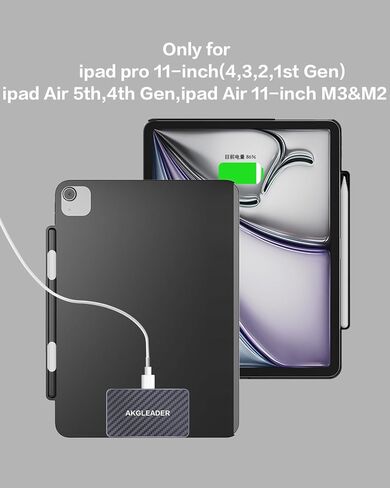 حافظة مغناطيسية لجهاز iPad Pro 11 بوصة M4 2024/M5 2025 - متوافقة مع لوحة المفاتيح السحرية وتدعم شحن Apple Pencil Pro، غطاء حماية نحيف مع حامل فوليو، أسود in Kuwait