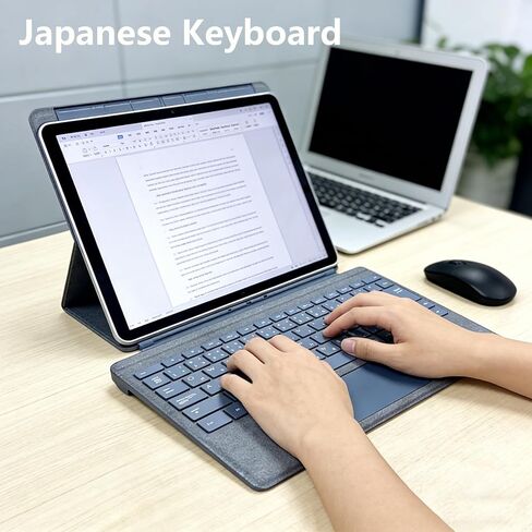 غطاء Microsoft Type Cover لجهاز Surface Pro 4-7، لوحة مفاتيح قابلة لإعادة الشحن مقاس 13 بوصة، لوحة مفاتيح مغناطيسية محمولة لاسلكية فائقة النحافة - أزرق، ياباني (متجدد) in Saudi Arabia