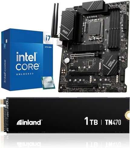 INLAND 3-in-1 Combo: Intel core i7-14700K+MSI Pro Z790-P WiFi TN470 1TB M.2 SSD in Saudi Arabia