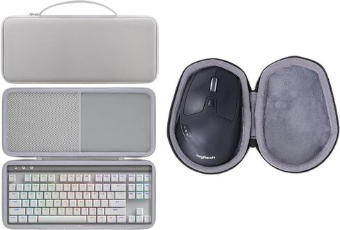 حافظة صلبة من co2CREA للوحة المفاتيح Logitech G515 / G915 TKL وماوس Logitech M720 Triathalon متعدد الأجهزة in Kuwait
