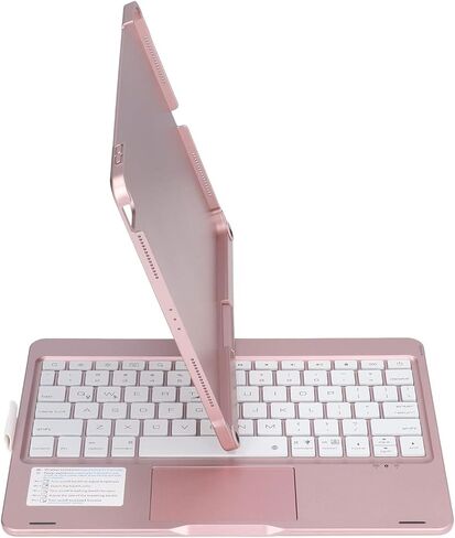 Tablet Case with Keyboard, 360 Degree Rotatable RGB Backlight Touchpad Keyboard Cover for iOS Tablet 11in 10.9in, with 2 Backlight Modes and Flip Up Stand in Saudi Arabia