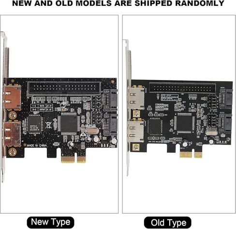 بطاقة محول شبكة CHICIRIS PCIe مع دعم Ultra ATA 133 لتخزين البيانات، بطاقة محول PCB 1 X لمتخصصي تكنولوجيا المعلومات باللون الأسود in Saudi Arabia
