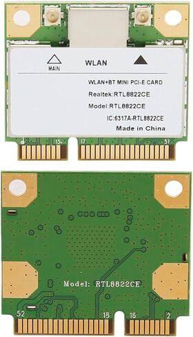 CHICIRIS Mini PCIe WiFi Card Dual Band Gigabit 2.4G 5G Network for Laptops Computers 1 Pack in Saudi Arabia