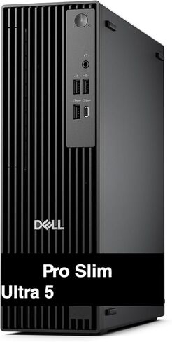 Dell Pro Slim QCS1250 Business Mini Desktop (Intel Ultra 5-235, Intel Graphics, 64GB DDR5, 8TB PCIe SSD, 180W PSU, RJ-45, 1 Display Port, 1 x HDMI 2.1, Win 11 Pro) in Saudi Arabia