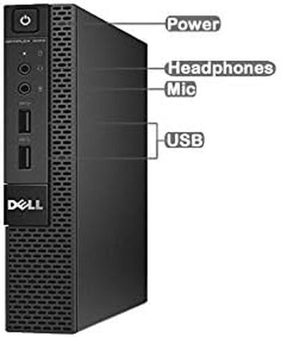 Dell OptiPlex 3020 Micro Desktop PC, Intel Core i5-4590T 2.0GHz, 8 GB RAM, 128 GB HDD, Windows 11Pro (Renewed) in Saudi Arabia