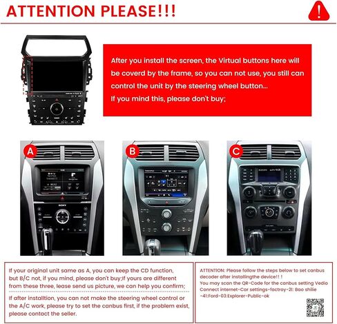 Kunfine Car CarPlay Android Auto Navigation Stereo GPS Radio Reverse Camera Display 10" IPS Touchscreen Headunit Tablet Pad Media Player for Ford Explorer 2011-2019، إذا كان ذلك ممكنًا، رباعي النواة 2G+32G in Kuwait