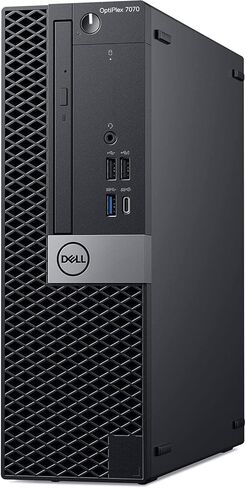 سطح مكتب Dell Optiplex 7070 صغير الحجم، ثماني النواة i7 9700 3.0 جيجا هرتز، 16 جيجا DDR4، 2 تيرابايت NVMe SSD، USB من النوع C، DVD-RW، Windows 11 Pro (متجدد) in Saudi Arabia