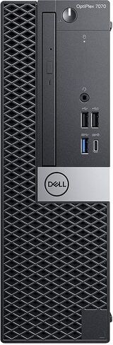سطح مكتب Dell Optiplex 7070 صغير الحجم، ثماني النواة i7 9700 3.0 جيجا هرتز، 16 جيجا DDR4، 2 تيرابايت NVMe SSD، USB من النوع C، DVD-RW، Windows 11 Pro (متجدد) in Saudi Arabia