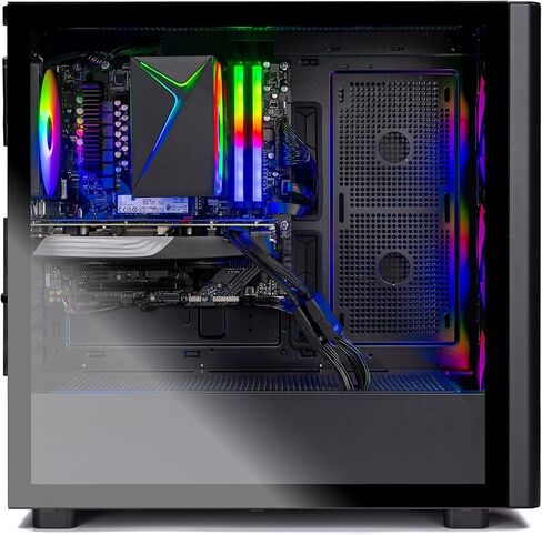 Skytech Gaming Chronos 3 Desktop PC, Intel i5 14400F 2.5 GHz (4.7GHz), AMD RX 9060XT 8GB, 1TB NVMe SSD, 16GB DDR5 RAM 5200, 650W Gold PSU, Wi-Fi, Win 11 in Saudi Arabia