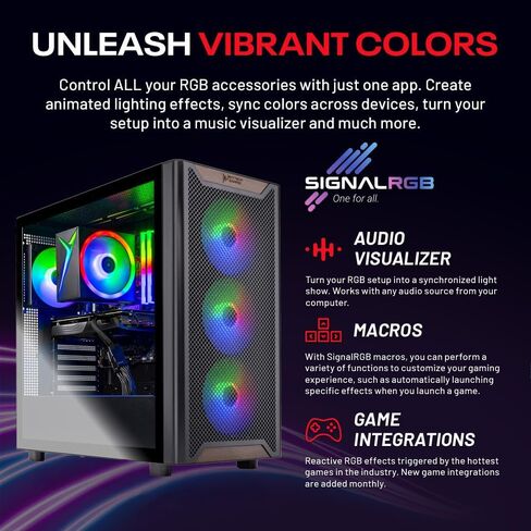 Skytech Gaming Chronos 3 Desktop PC, Intel i5 14400F 2.5 GHz (4.7GHz), AMD RX 9060XT 8GB, 1TB NVMe SSD, 16GB DDR5 RAM 5200, 650W Gold PSU, Wi-Fi, Win 11 in Saudi Arabia