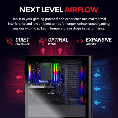 Skytech Gaming Chronos 3 Desktop PC, Intel i5 14400F 2.5 GHz (4.7GHz), AMD RX 9060XT 8GB, 1TB NVMe SSD, 16GB DDR5 RAM 5200, 650W Gold PSU, Wi-Fi, Win 11 in Saudi Arabia