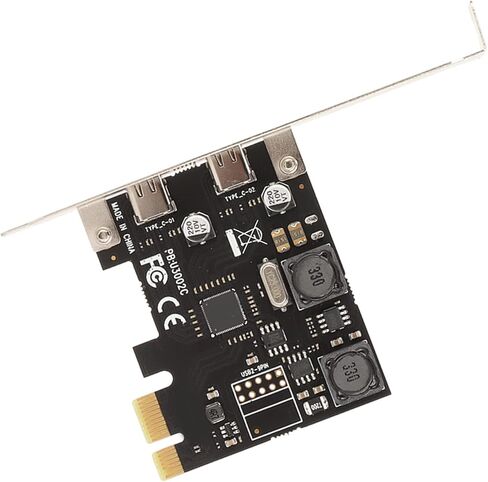 بطاقة توسيع PCI E إلى النوع C من CHICIRIS، سرعة نقل 5 جيجابت في الثانية فعالة وآمنة للنظام، بطاقة توسيع للتأمين بمنفذين للاستخدام المكتبي in Saudi Arabia