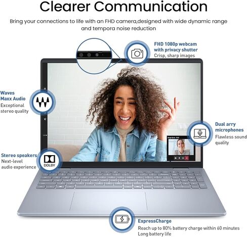 Dell 16 Plus Laptop Touchscreen Computer, 16" FHD+ Touch Screen Business Laptop PC, Intel Core Ultra 9 for Gaming & AI, 32GB DDR5 1TB SSD, Windows 11 Pro,Backlit Keyboard 10-Key,Wi-Fi 7,Thunderbolt in Kuwait