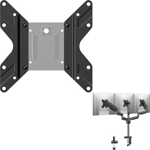 MOUNTUP Triple Monitor Desk Mount + VESA Mount Extender, Monitor Extension Bracket Adapter for 17-35'' Screens in Saudi Arabia