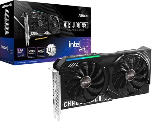 ASRock Intel Arc B570 Challenger 10GB OC & PRO-650G 650W 80+ Gold PSU | Smart 1440p Gaming Performance Bundle in Saudi Arabia