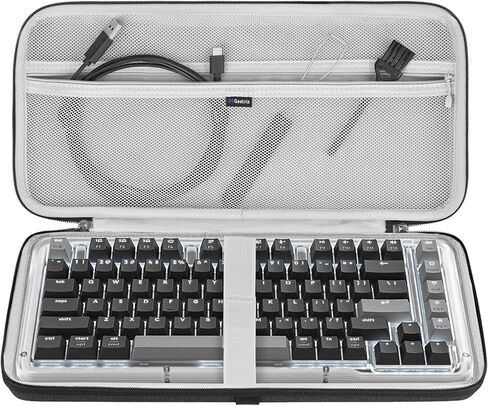 Geekria Keyboard Carrying Case, Compatible with Logitech Alto Keys K75M, Computer Keyboard Hard Shell Travel Bag (Dark Gray) in Saudi Arabia