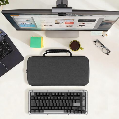 Geekria Keyboard Carrying Case, Compatible with Logitech Alto Keys K75M, Computer Keyboard Hard Shell Travel Bag (Dark Gray) in Saudi Arabia