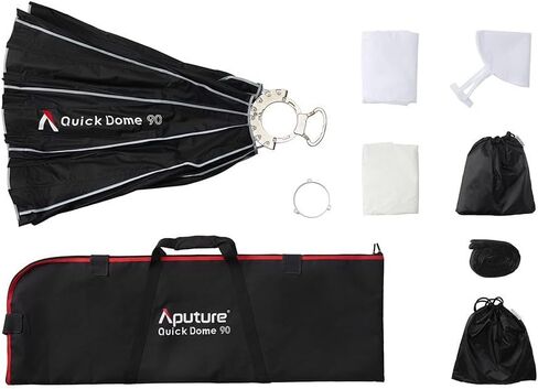 Aputure Light Dome Quick Dome 90 Softbox,90cm(3ft) Circular Bowens Mount | with Quick Release Design,Include Diffusion,Light Control Grid,Carrying Bag for Aputure Amaran Video Light in Kuwait