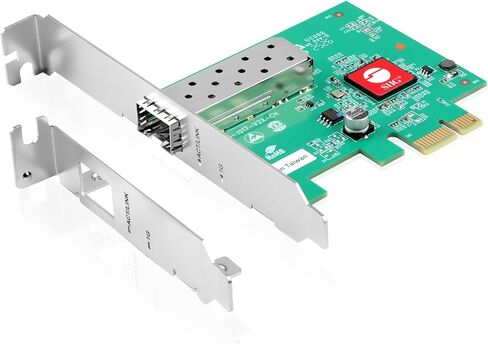 SIIG Single Port 1G SFP Ethernet Network PCIe Card - 1Gbps - Dual-Profile Design -Gigabit Ethernet - SFP Fiber Network Card - TAA Compliant (CN-GP1411-S1) in Saudi Arabia