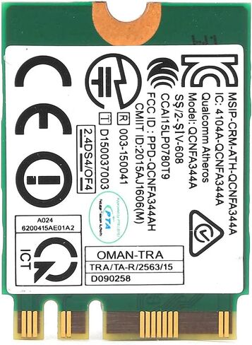 SUNGOOYUE QCNFA344A Dual Band Wireless Network Card, M2 NGFF Interface, 1200Mbps WiFi with 4.1, Compatible with, Notebooks in Saudi Arabia