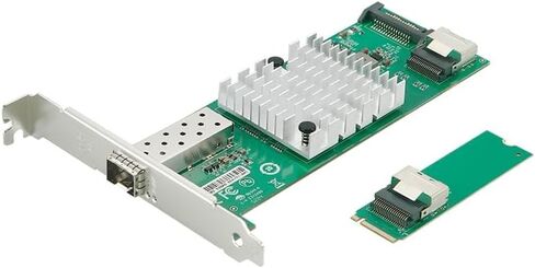M.2 M-Key Single SFP+ Port 10G Ethernet LAN Adapter with 50cm Cable, with Intel 82599EN Controller in Saudi Arabia