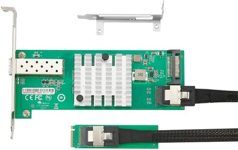 M.2 M-Key Single SFP+ Port 10G Ethernet LAN Adapter with 50cm Cable, with Intel 82599EN Controller in Saudi Arabia