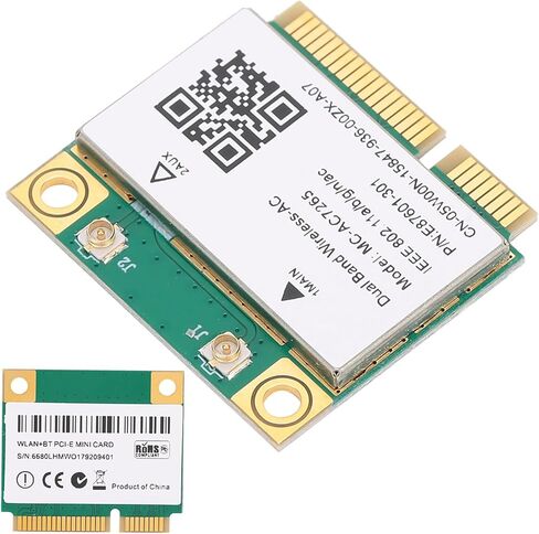 SUNGOOYUE MCAC7265 Dual Band WiFi Network Card, 1200Mbps, PCIE, 2.4G/5G with 4.2, Compatible with 7/8/10 in Saudi Arabia