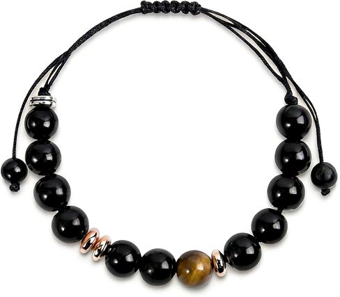 Morse Code Bracelet for Women Men - 8 mm Natural Stone Bracelet with Box, Inspirational Christmas Birthday Gift in Saudi Arabia