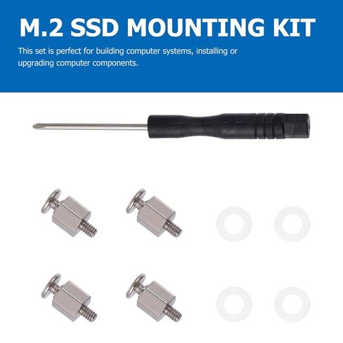 1 Set NVMe SSD Screw Kit Stainless Steel Motherboard Mounting Screws for PC Build Laptop Storage Assembly in Saudi Arabia
