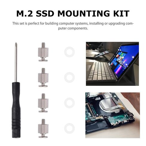 1 Set NVMe SSD Screw Kit Stainless Steel Motherboard Mounting Screws for PC Build Laptop Storage Assembly in Saudi Arabia