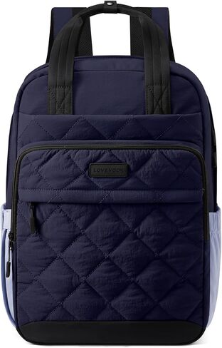 LOVEVOOK Travel Backpack for Women, 15.6 Inch Quilted laptop Backpack With Pouch Pocket for Large Capacity Cup, Large Capacity Work Bag College Bookbag, Carry On Personal Item Bag in Saudi Arabia