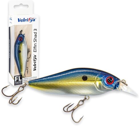 Hybrid Crankbaits/Jerkbait for Bass Fishing-Shallow Diving Crank Shad for Bass Crappie Walleye Pike, Cold Water for Winter and Spring Fishing, for Freshwater and Saltwater in Saudi Arabia