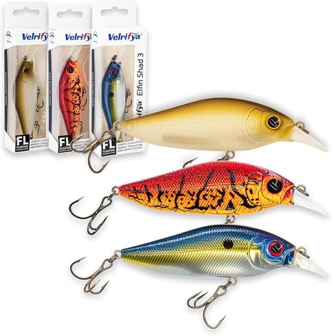 Hybrid Crankbaits/Jerkbait for Bass Fishing-Shallow Diving Crank Shad for Bass Crappie Walleye Pike, Cold Water for Winter and Spring Fishing, for Freshwater and Saltwater in Saudi Arabia