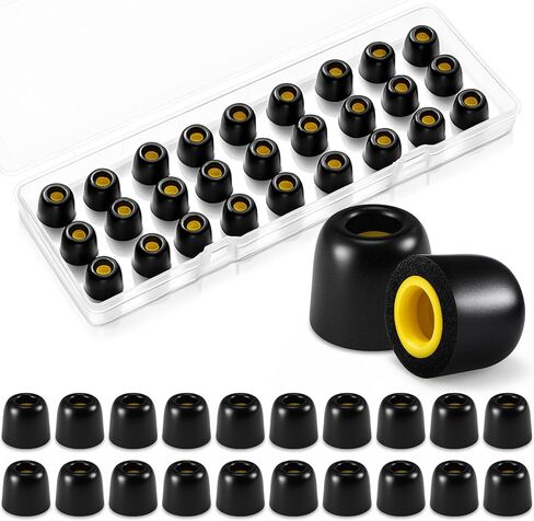 TrelaCo 20 Pairs Memory Foam Ear Tips Replacement Earbud Tips Inner 5mm Compatible with Etymotic, Nuforce, Isotunes Pro, Q-Jays, Noise Isolation, Comfortable for Shooting Range Airplane Outdoor in Saudi Arabia