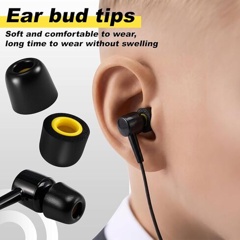 TrelaCo 20 Pairs Memory Foam Ear Tips Replacement Earbud Tips Inner 5mm Compatible with Etymotic, Nuforce, Isotunes Pro, Q-Jays, Noise Isolation, Comfortable for Shooting Range Airplane Outdoor in Saudi Arabia
