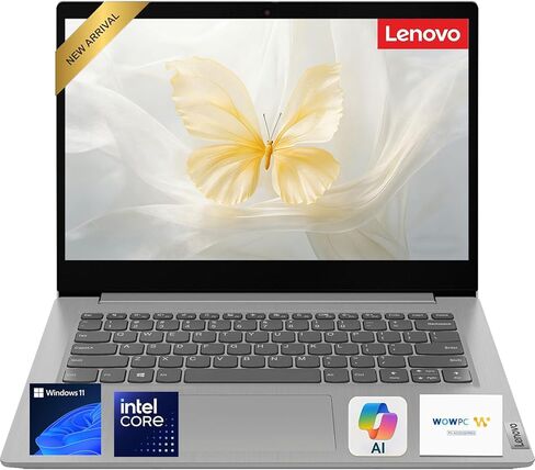 Lenovo 14" Laptop • Intel 4 Cores Processor • 4GB DDR4RAM • 512GB SSD • Intel UHD Graphics • Wi-Fi 5 • HDMI • Long Battery Life • Windows 11 • WOWPC USB in Saudi Arabia
