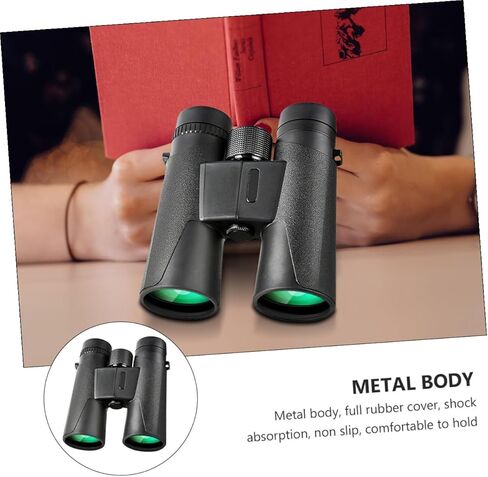 DOITOOL 10x42 High-Magnification Clear Binoculars for Adults, Compact Outdoor Binoculars with Fmc Lens, Low-Light Night Vision for Hiking, Bird Watching, Travel, and Theater Use, All-Black in Saudi Arabia