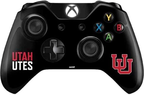 غلاف Skinit المخصص للألعاب المتوافق مع وحدة تحكم Xbox One - تصميم U المتشابك المرخص رسميًا من جامعة يوتا in Saudi Arabia