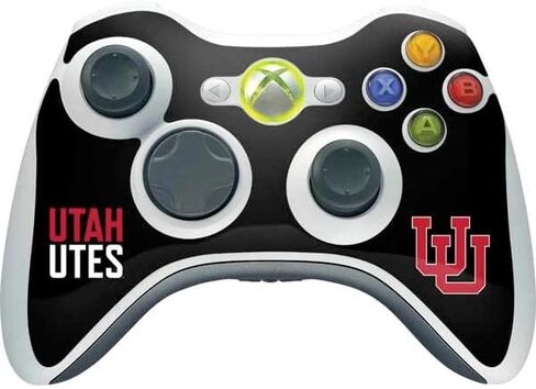 Skinit Decal Gaming Skin Compatible with Xbox 360 Wireless Controller - Officially Licensed College University of Utah Interlocking U Design in Saudi Arabia