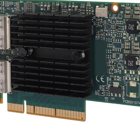 بطاقة شبكة PCIe Ethernet بسرعة 40 جيجابت من Zunate، منافذ مزدوجة 40 جيجابت، ومحول ألياف بصرية PCIe 3.0 X8 عالي السرعة وخادم NIC لسحابة مركز البيانات ومحطات العمل in Kuwait