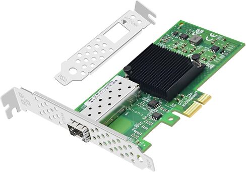 بطاقة شبكة ألياف بصرية بمنفذ SFP فردي سعة 1.25 جيجا بايت مع شريحة Broadcom BCM5708، وبطاقة واجهة شبكة ألياف ضوئية أحادية المنفذ PCIE X1 تدعم Windows Server/Linux/Vmware in Kuwait